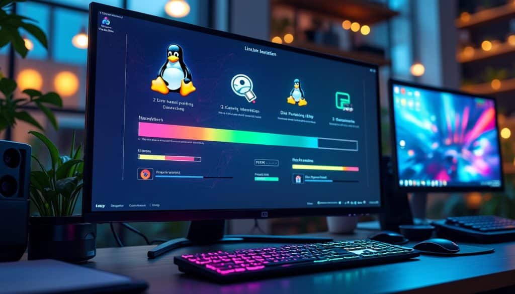 Installation of Linux operating system : dans l&rsquo;ordre
