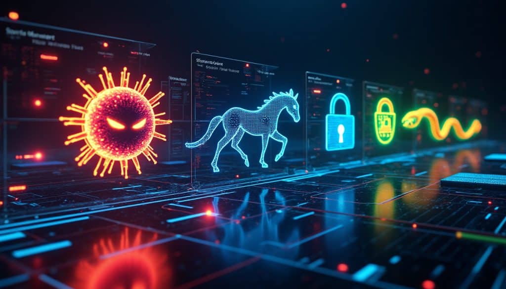découvrez les différentes catégories de logiciels malveillants (malware) et apprenez à les identifier pour mieux protéger vos systèmes.